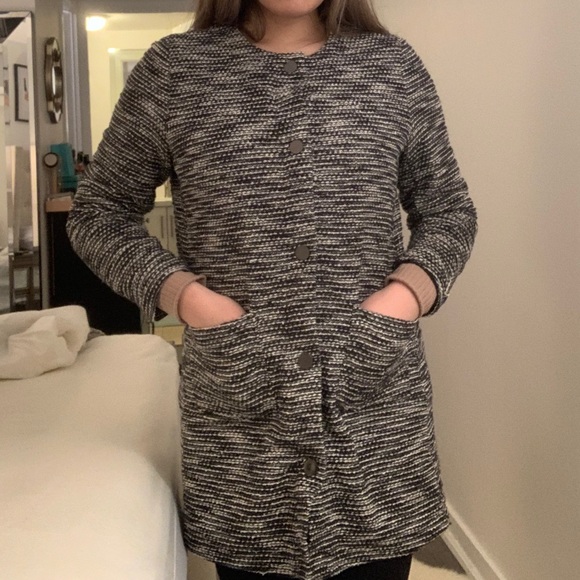 Jones New York Tweed Blazer Long - Picture 2 of 9